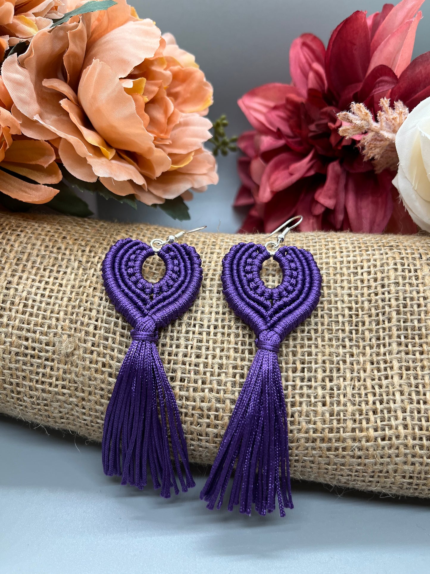 Small Oval Tassel Earrings