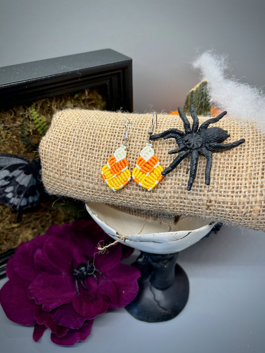 Candy Corn Earrings